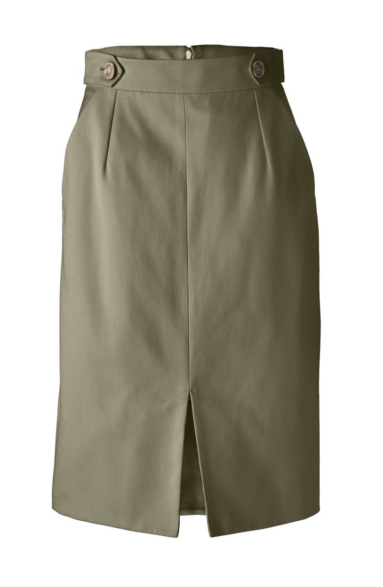 Nordstrom Signature and Caroline Issa Defined Twill Pencil Skirt, Alternate, color, 