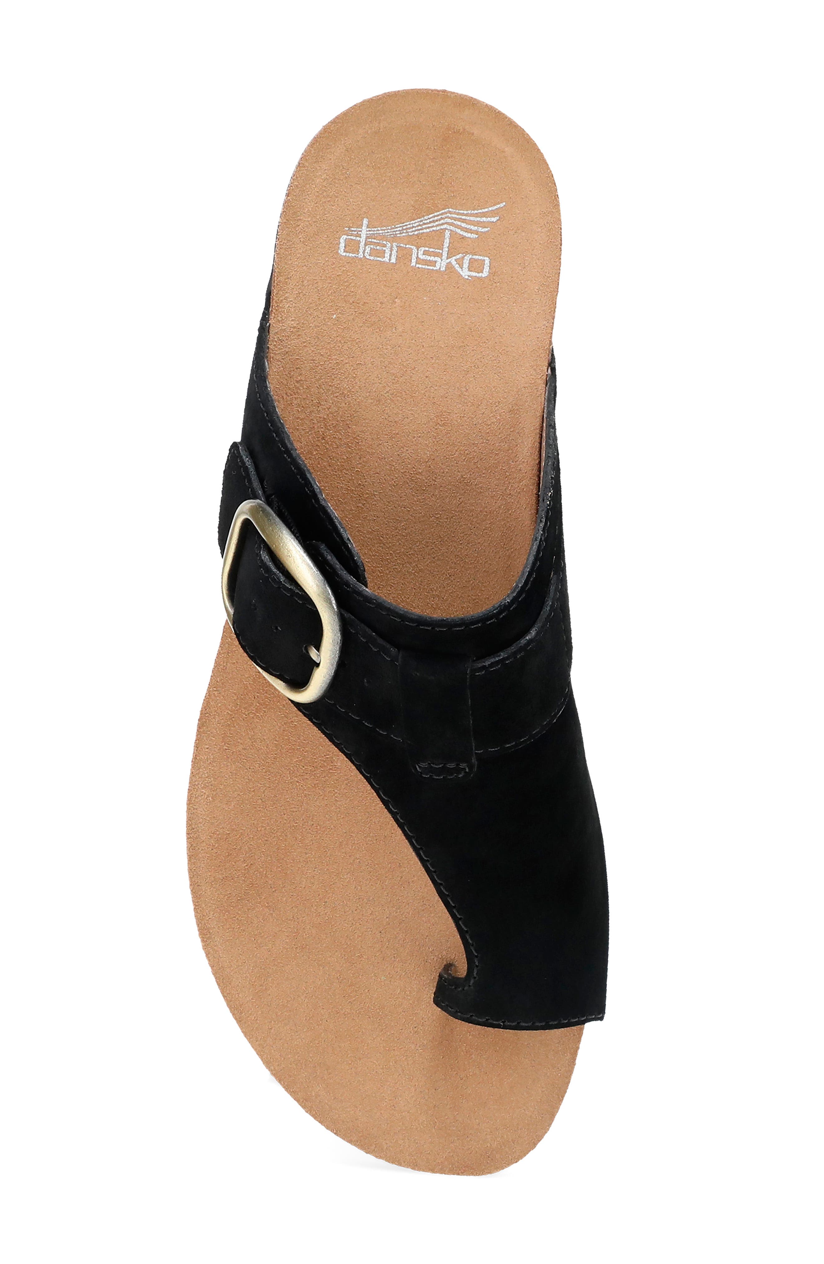 Dansko Rylee Sandal, Alternate, color, Black Suede