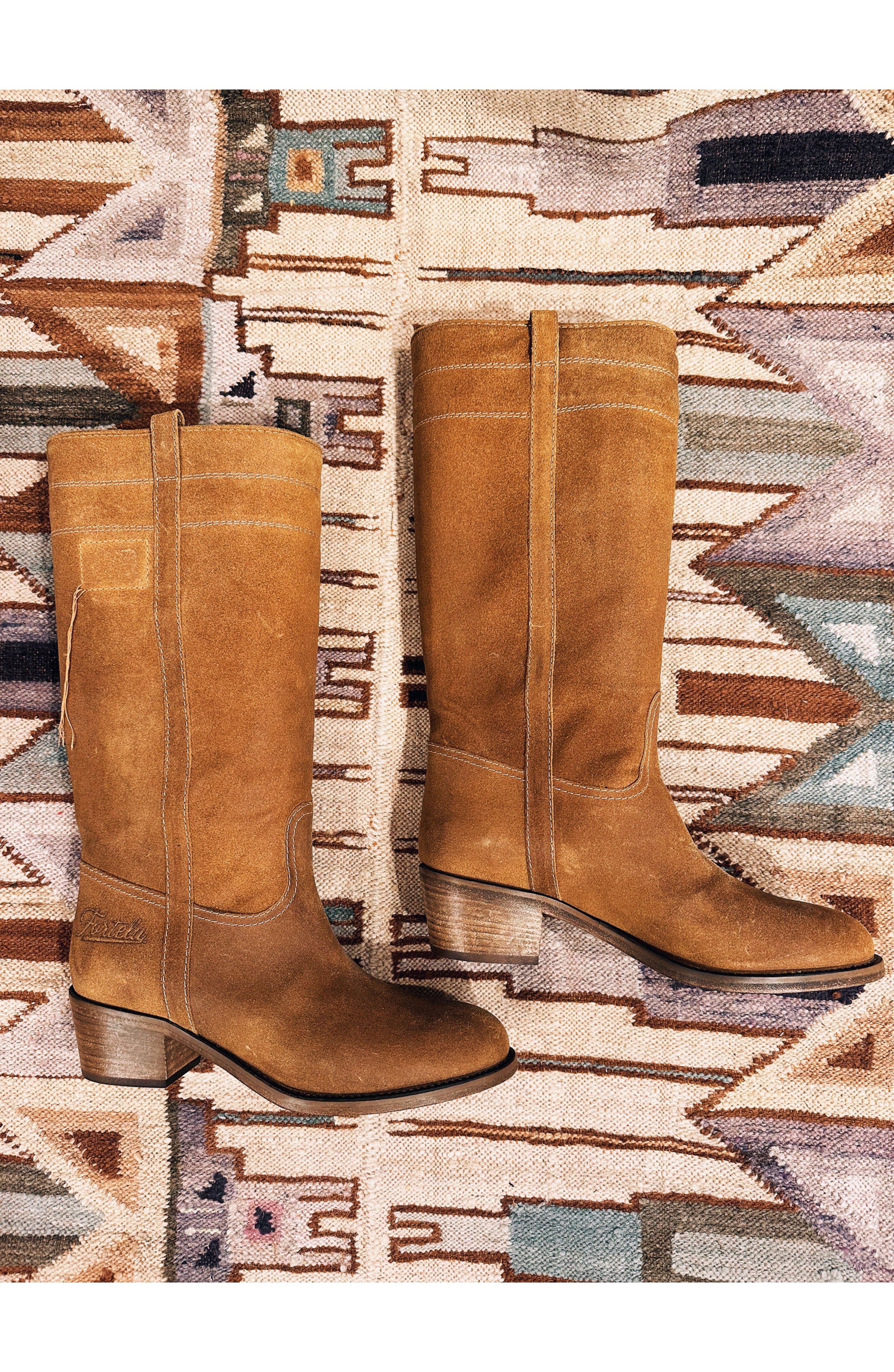 Fortela Camperos Western Boots, Alternate, color, Almond