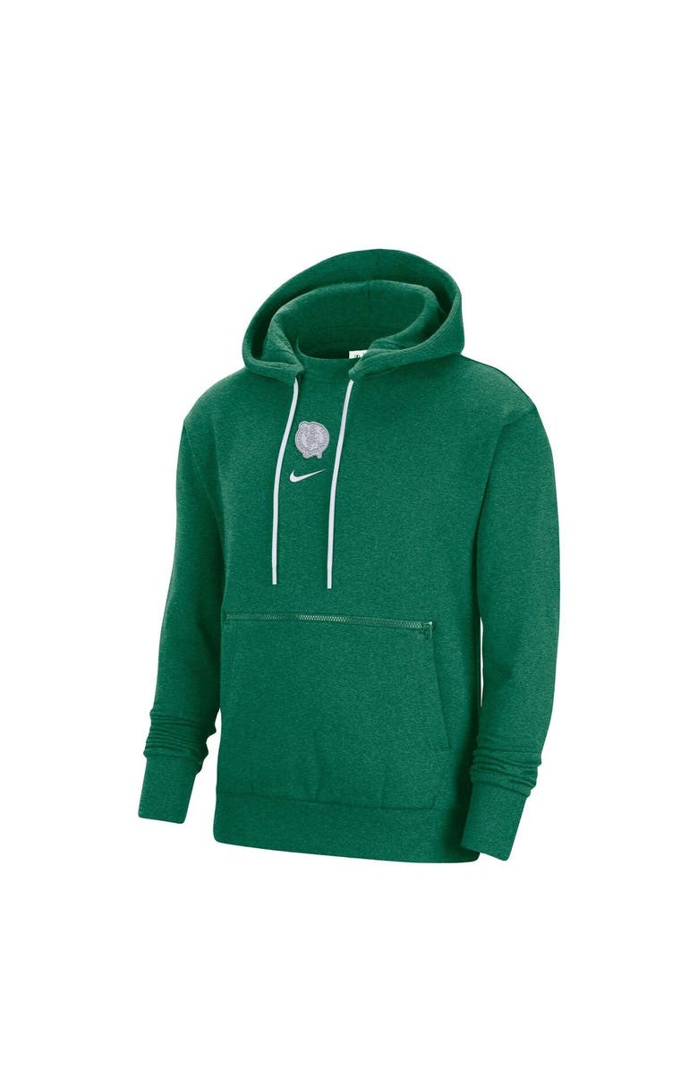 Nike Men's Nike Heather Kelly Green Boston Celtics Courtside Versus Flight Pullover Hoodie, Alternate, color, 