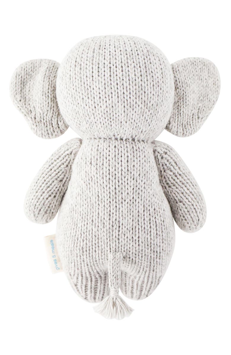cuddle+kind Baby Elephant Stuffed Animal, Alternate, color, Grey