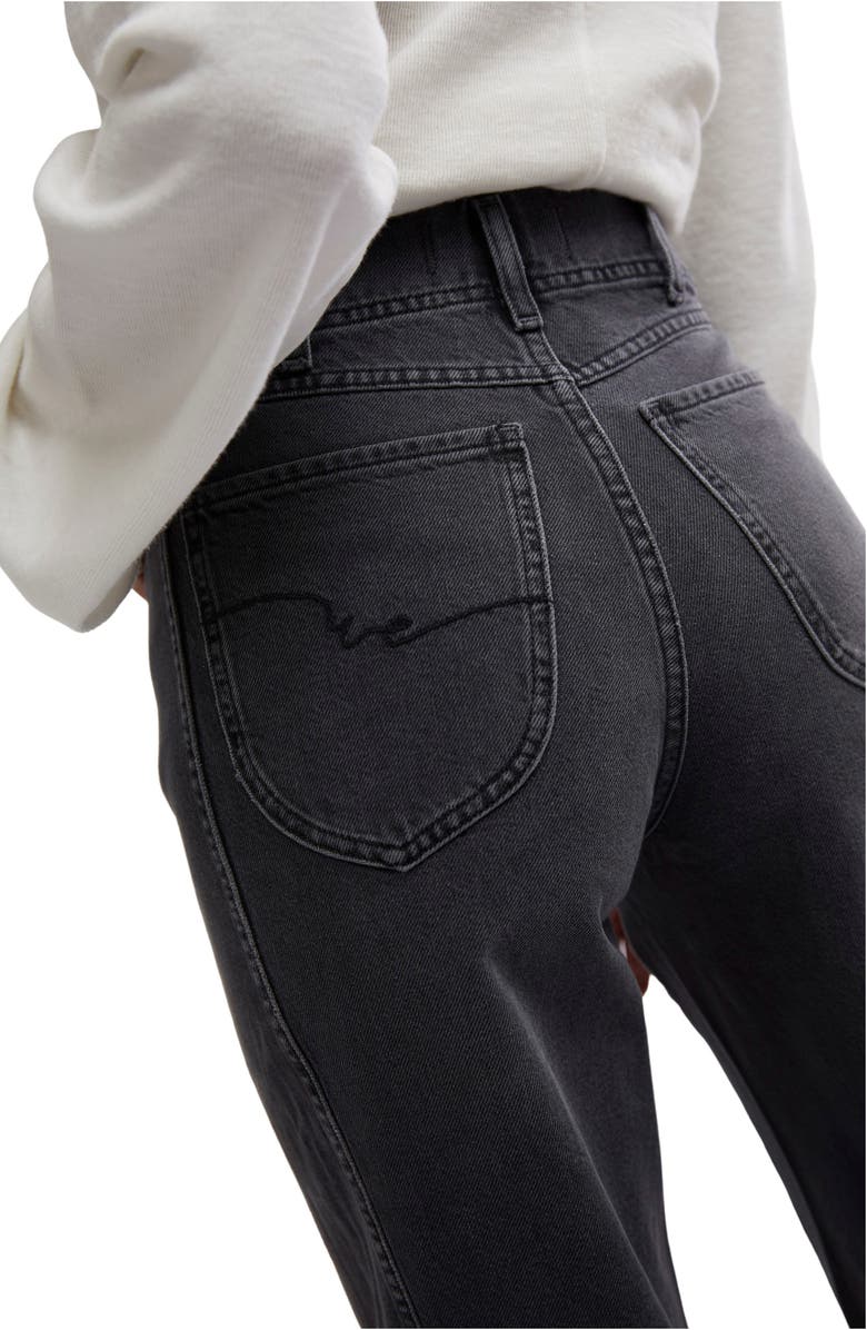 Free People Aster Seamed Relaxed Straight Leg Jeans, Alternate, color, 