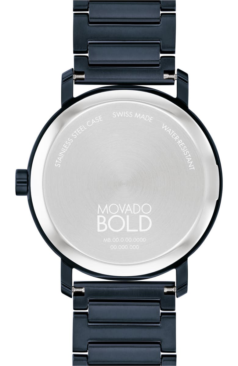 Movado Bold Evolution 2.0 Bracelet Watch, 40mm, Alternate, color, Blue
