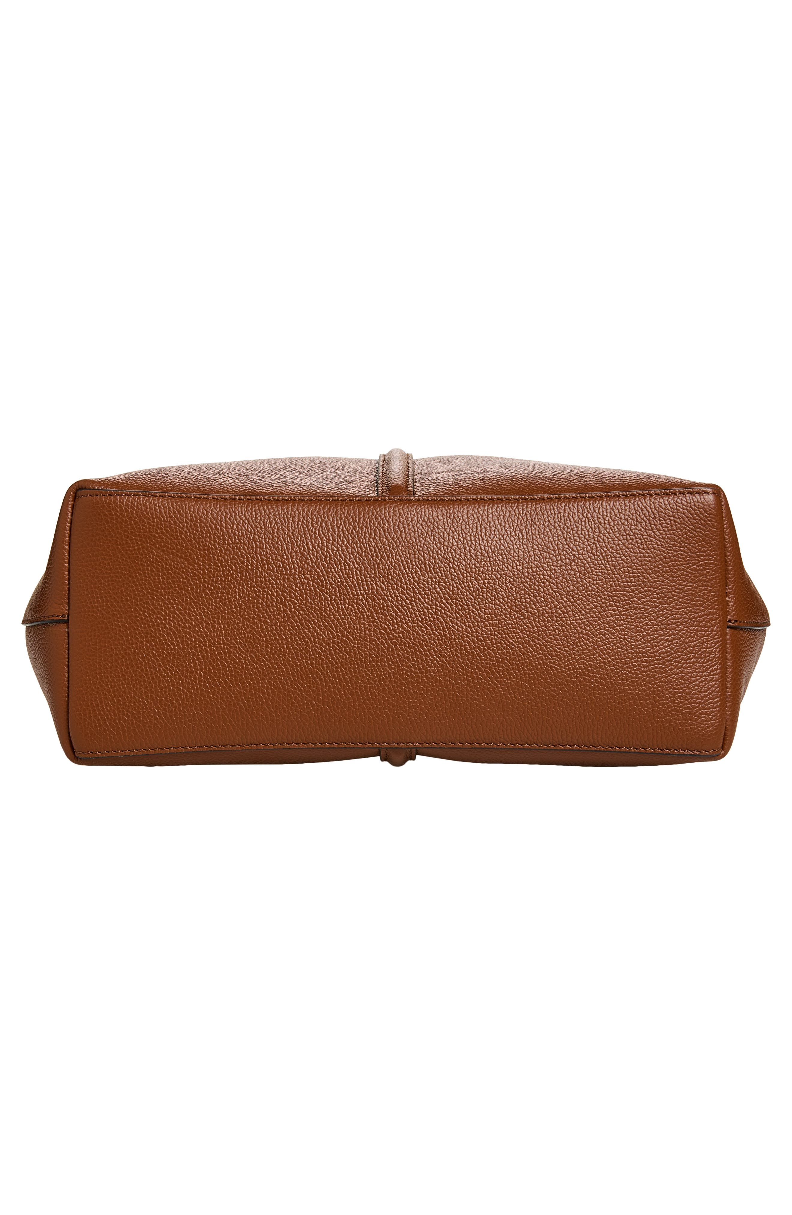 The Large Siena Leather Bucket Bag, Alternate, color, TAN