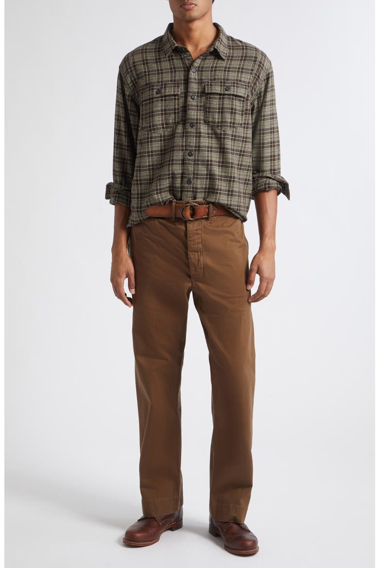 Cotton Twill Field Chino Pants, Alternate, color, DARK BROWN