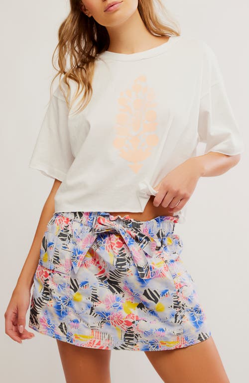 Free People Fp Movement Inspire Cotton Graphic T-shirt In White/peach