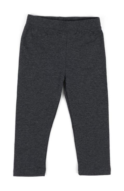 Girls Cotton Leggings, Solid Colors