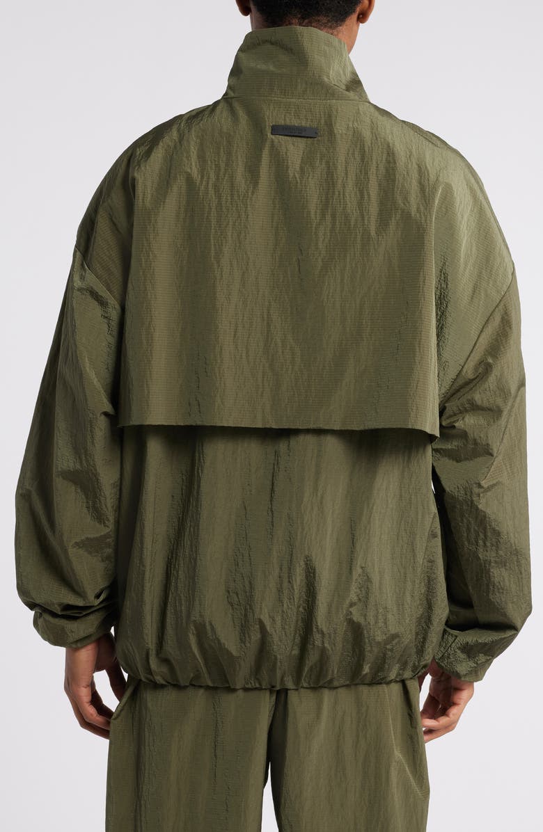 Fear of God Essentials Gender Inclusive Ripstop Nylon Half Zip Pullover, Alternate, color,