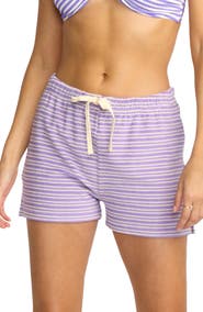Billabong Josie Stripe Cotton Terry Shorts