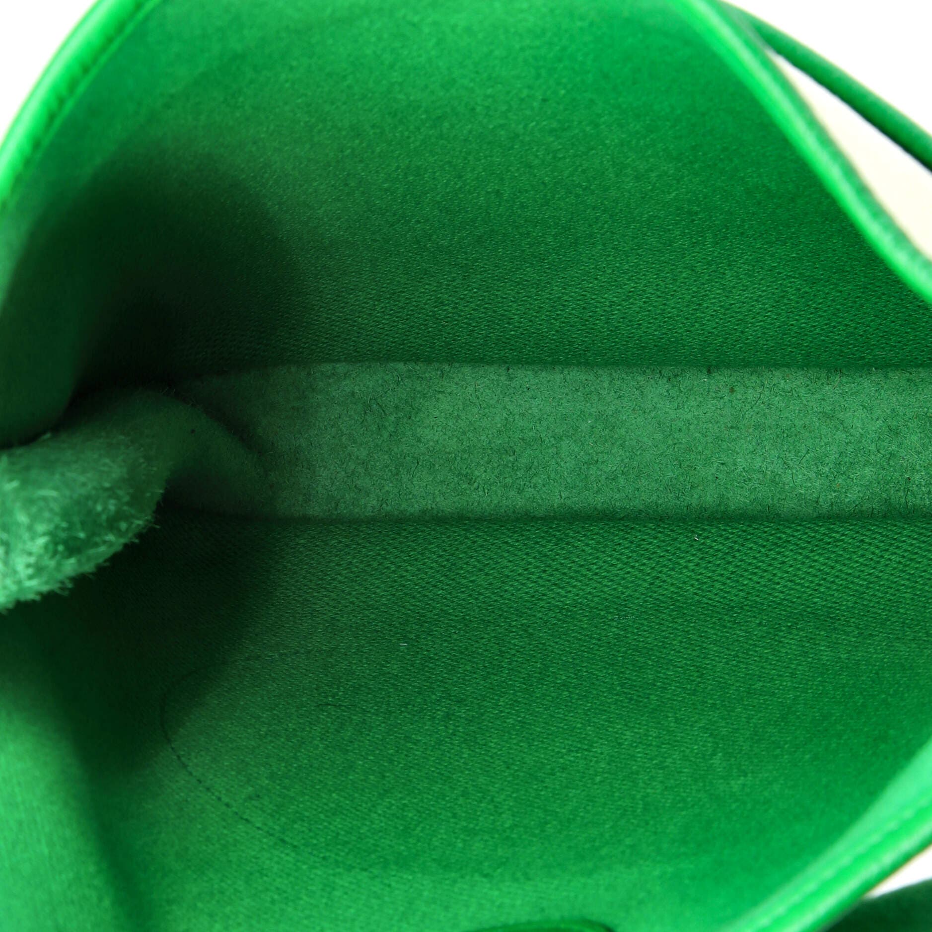 Pre-Owned Hermes Evelyne Bag Gen III Toile and Leather PM, Alternate, color, Green