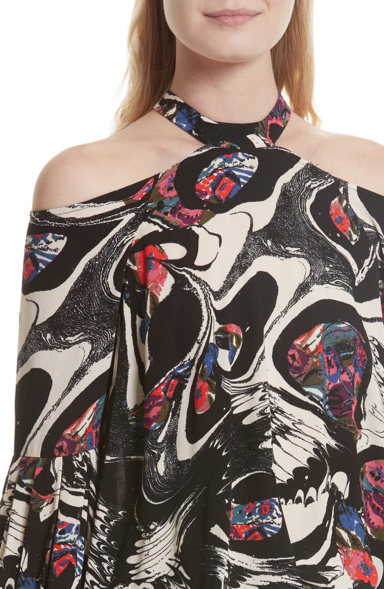 Free People Drift Away Cold Shoulder Tunic, Alternate, color, 