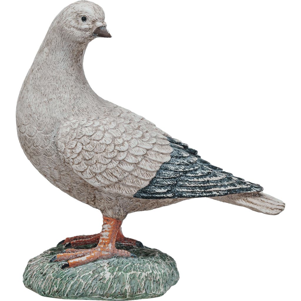Storied Home Pastoral Perch Resin Pigeon, Multicolor In Silver