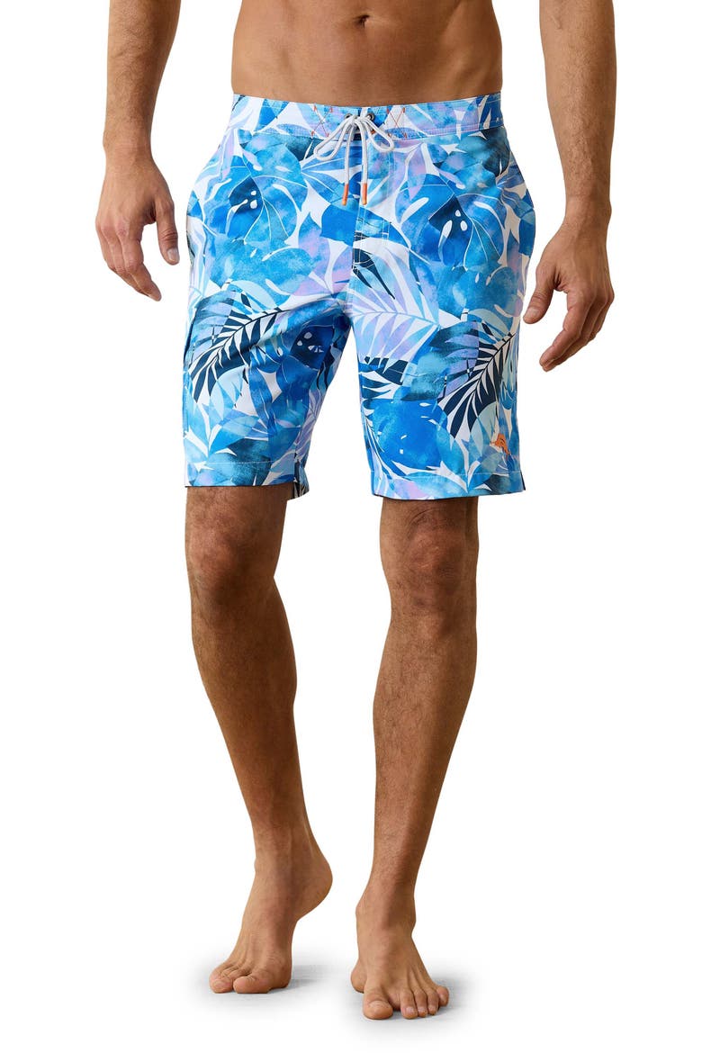 Baja Palma Fresca Swim Trunks, Main, color, MARE NAVY
