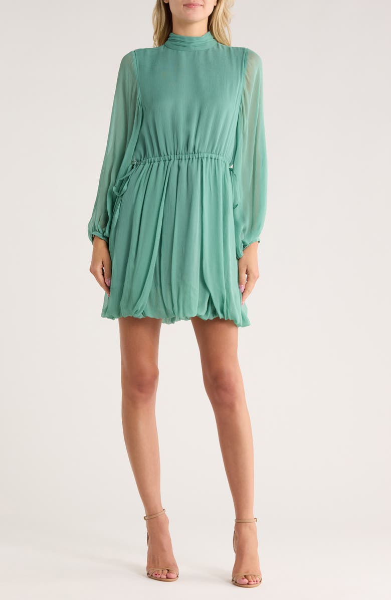Derek Lam 10 Crosby Alex Bubble Hem Dress, Main, color, Juniper
