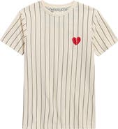 DENIM AND FLOWER Kids' Stripe Cotton Blend T-Shirt