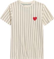 DENIM AND FLOWER Kids' Stripe Cotton Blend T-Shirt