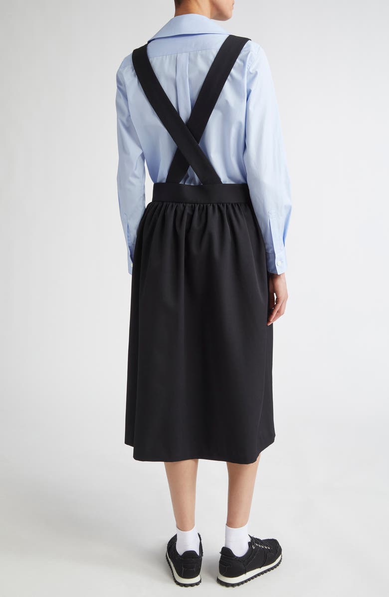 Comme des Garçons Girl Wool Gabardine Pinafore Dress, Alternate, color,
