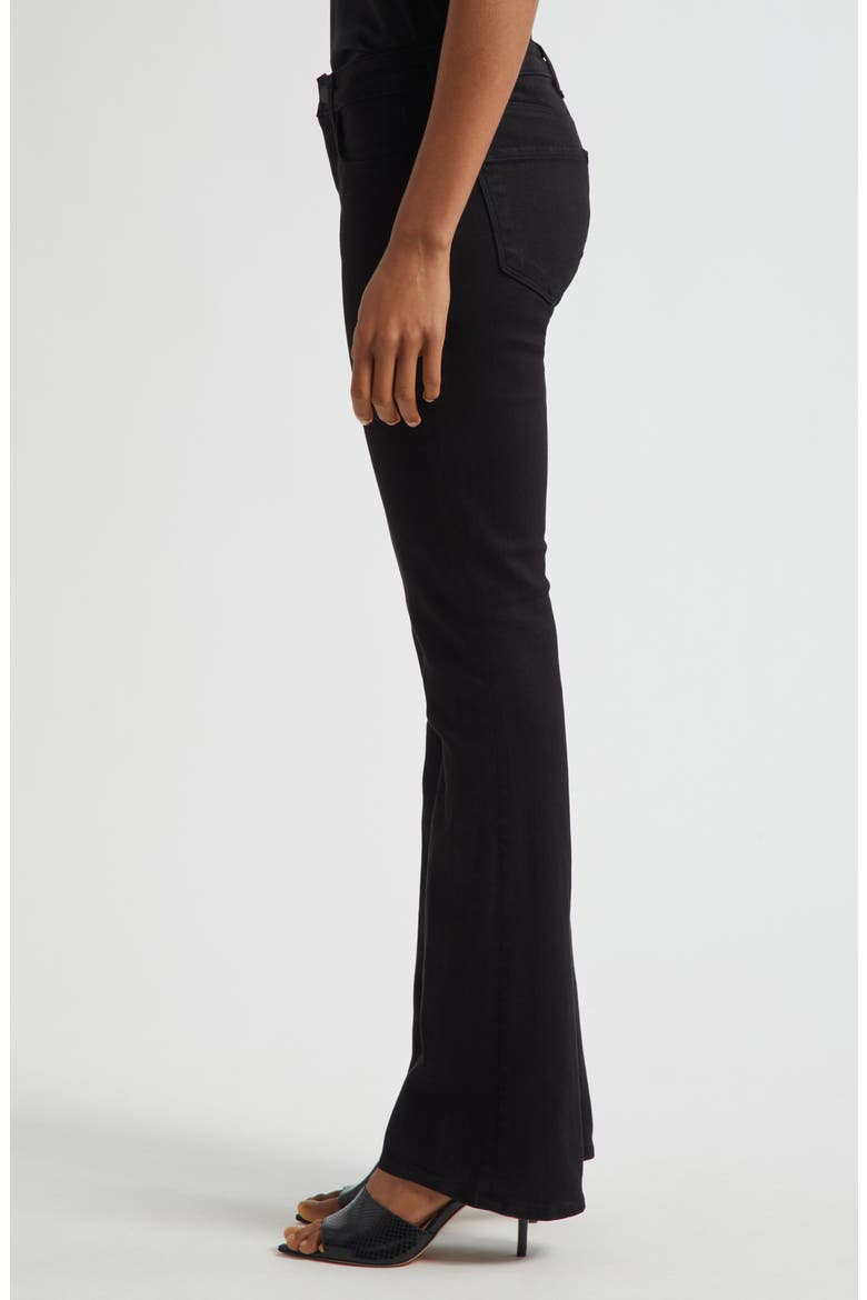 Cara Low Rise Bootcut Jeans, Alternate, color, NOIR