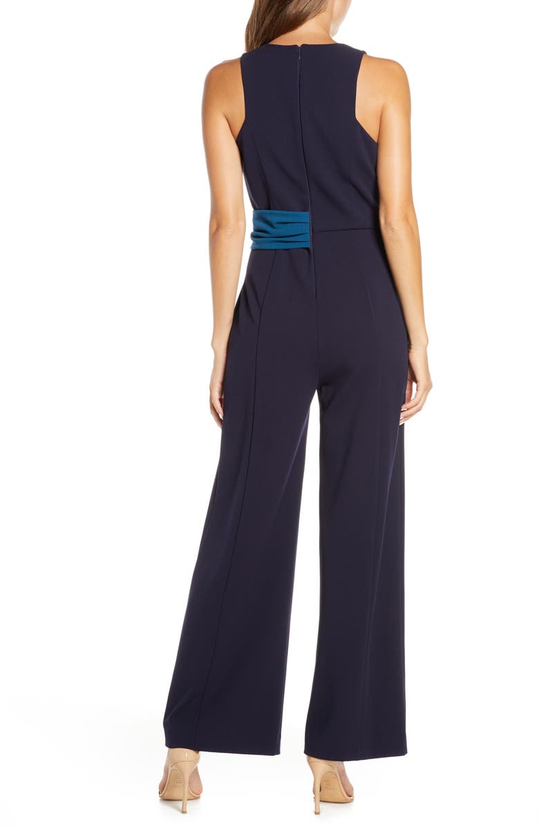 Mark + James by Badgley Mischka Colorblock Waist Jumpsuit, Alternate, color,