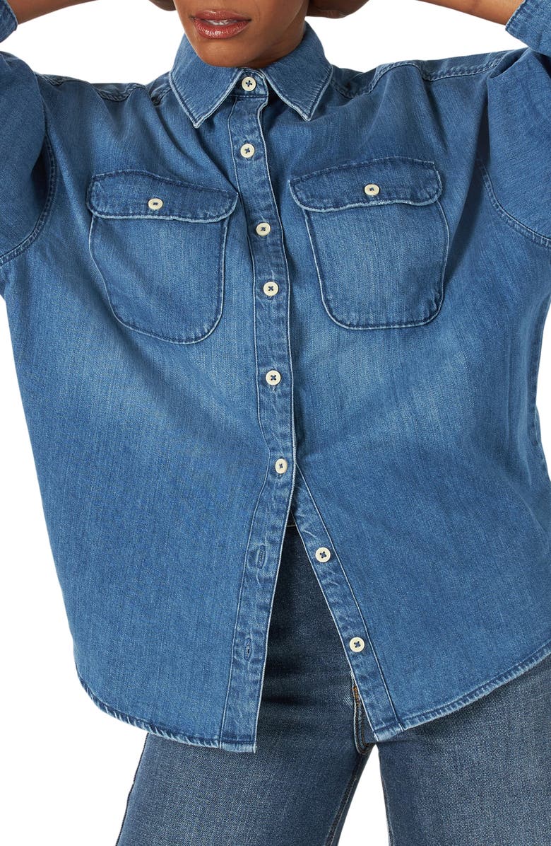 Lee Frontier Classic Denim Shirt, Alternate, color,