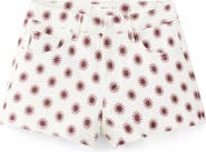 MANGO TEEN Floral Print Denim Shorts