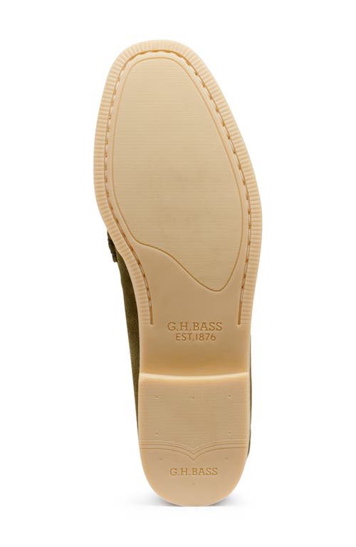 G.h.bass Larson Easy Weejun Penny Loafer In Light Olive
