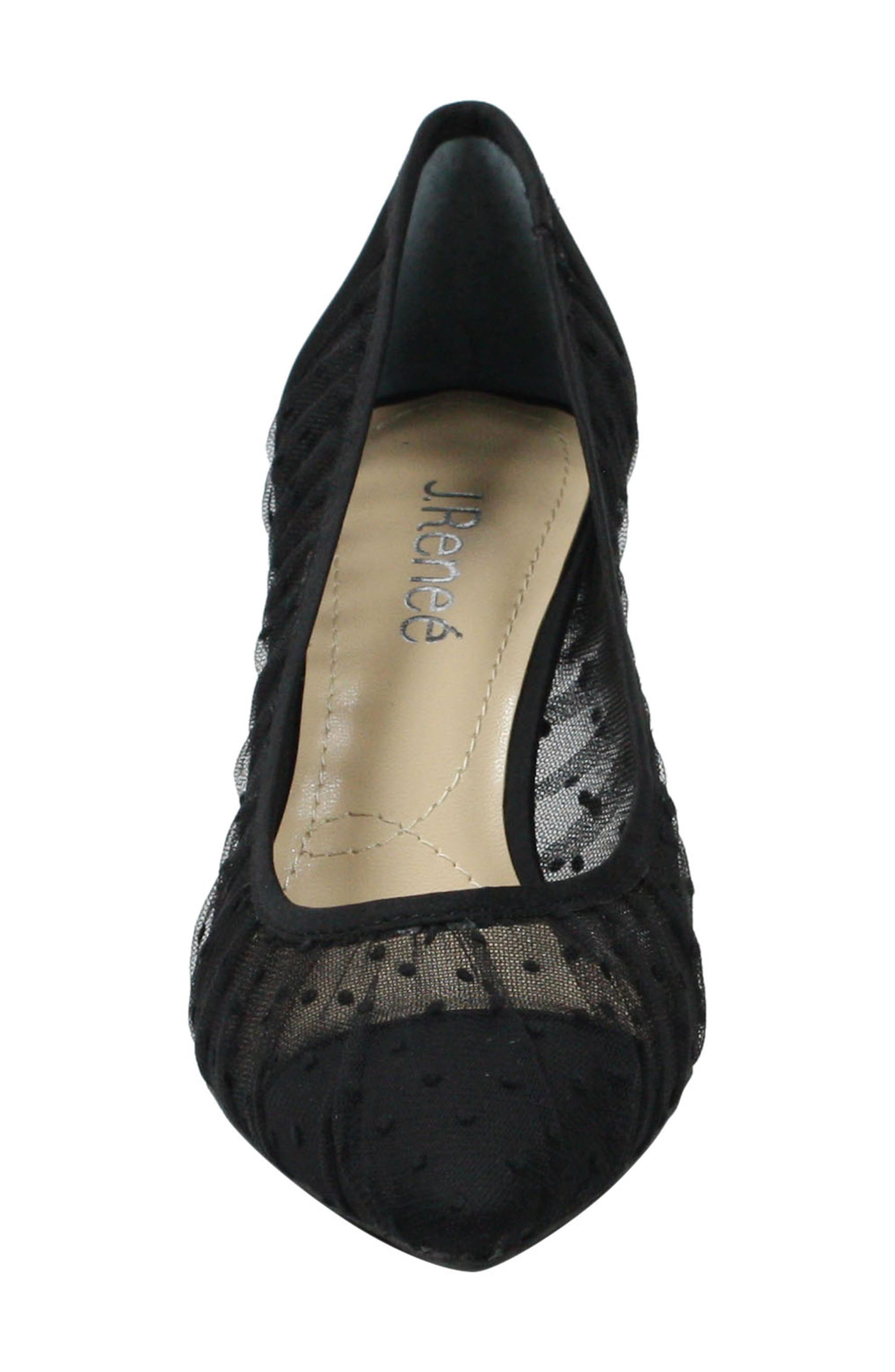 Ellian Pump, Alternate, color, BLACK SHEER FABRIC