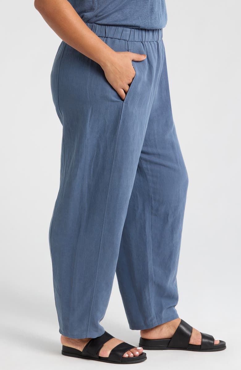 Eileen Fisher Organic Cotton & Linen Lantern Ankle Pants, Alternate, color, 