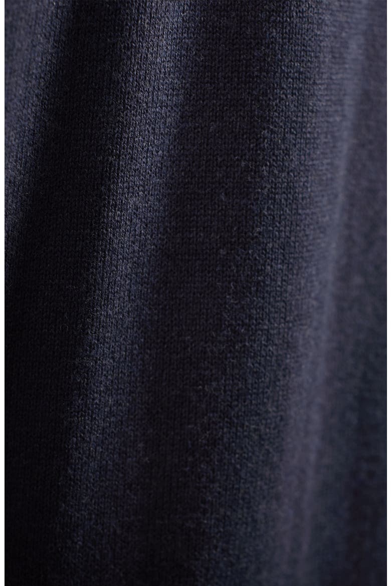 Quilted Zip-Up Sweater Jacket, Alternate, color, NAVY