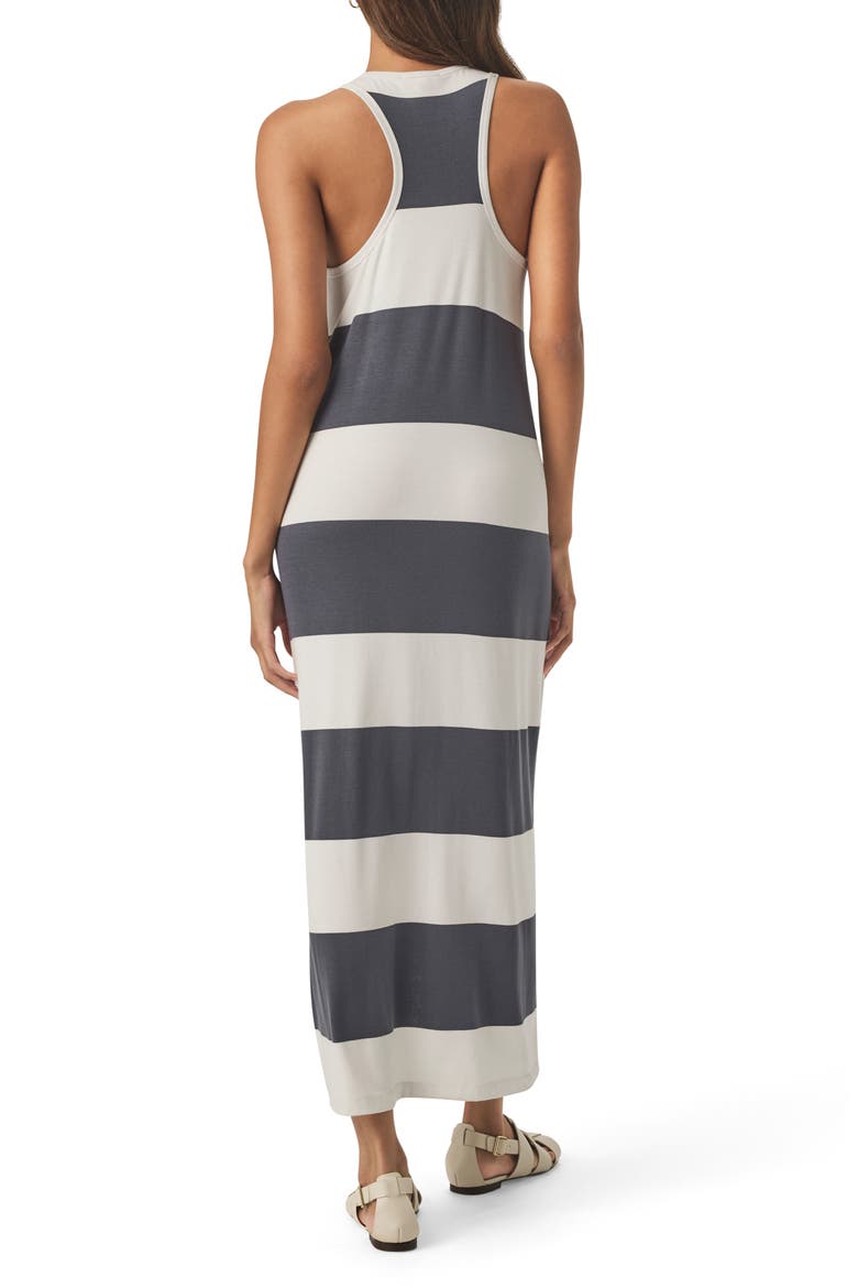 Jenna Stripe Tank Dress, Alternate, color, WHITE/ INK