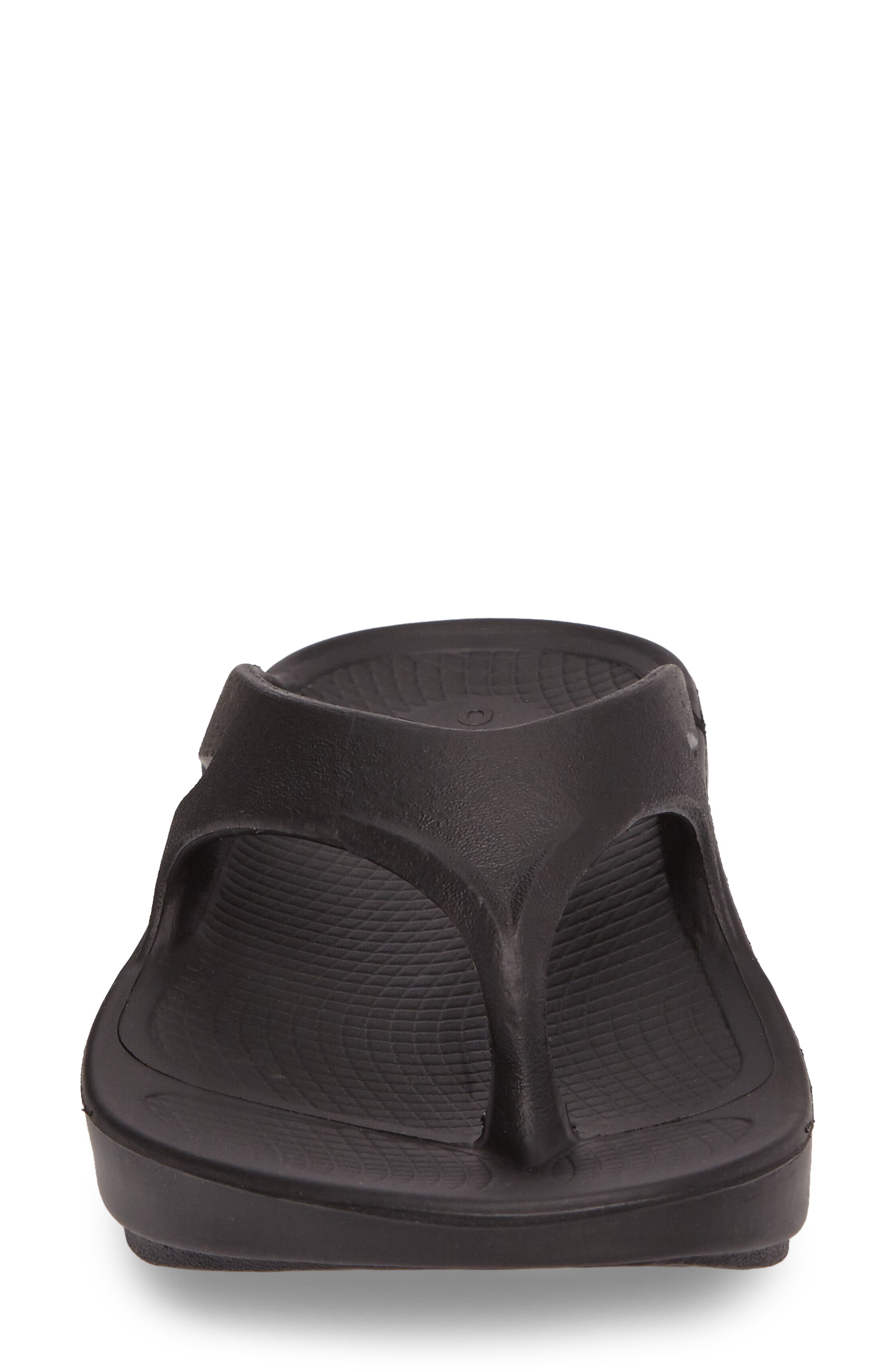 Oofos Gender Inclusive OOriginal Sandal, Alternate, color, Black