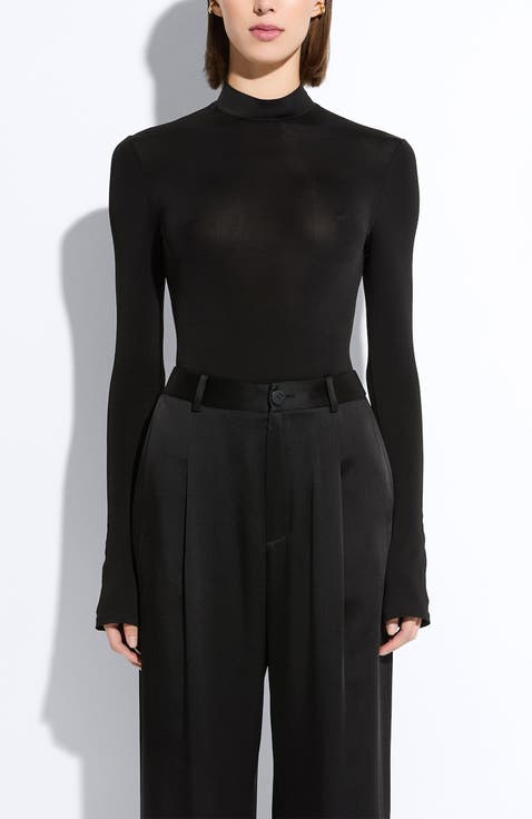 Jersey Mock Neck Bodysuit
