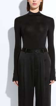 LAPOINTE Jersey Mock Neck Bodysuit