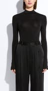 LAPOINTE Jersey Mock Neck Bodysuit