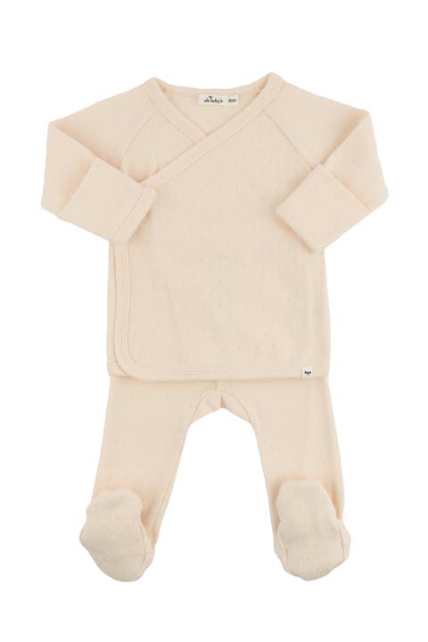 Twinkle Pointelle Wrap Top Set (Baby)