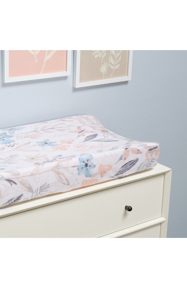 Lambs & Ivy Baby Blooms Watercolor Floral Changing Pad Cover, Alternate, color, Floral