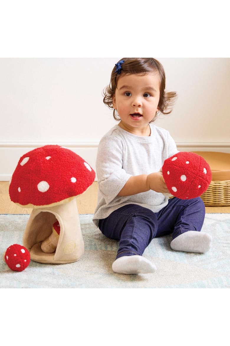 Plush Mushrooms  - Set of 4, Alternate, color, Multicolored