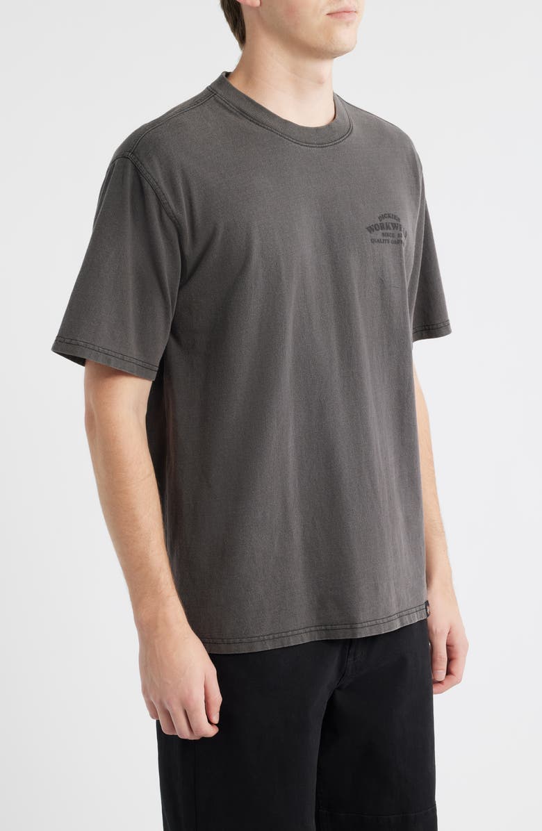 Dickies Christina Logo Cotton Graphic T-Shirt, Alternate, color, Washed Black