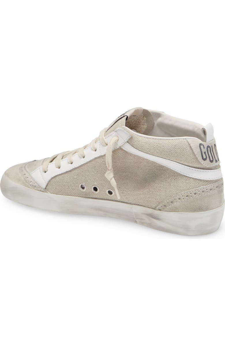 Golden Goose Mid Star Sneaker, Alternate, color, Natural Recycled Canvas