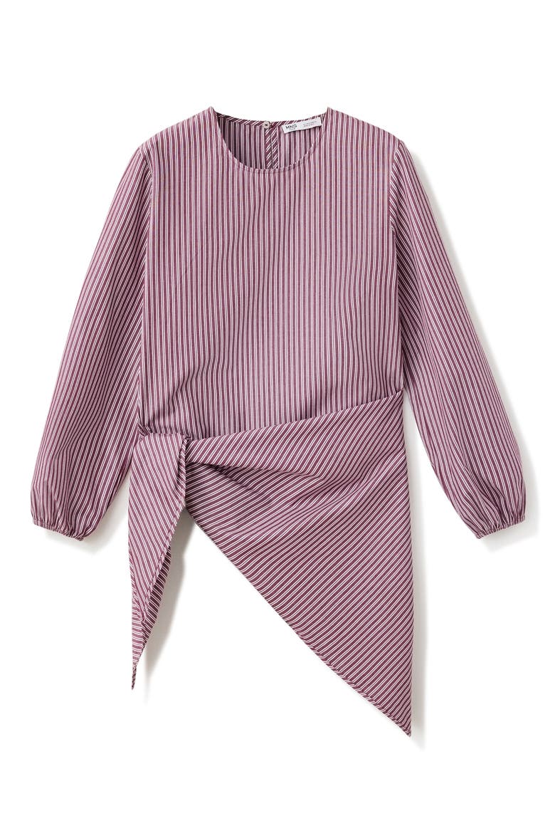 Striped Bandana Cotton Top, Main, color, BURGUNDY