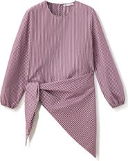MANGO TEEN Striped Bandana Cotton Top