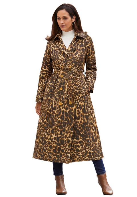 Contrast Hood Raincoat