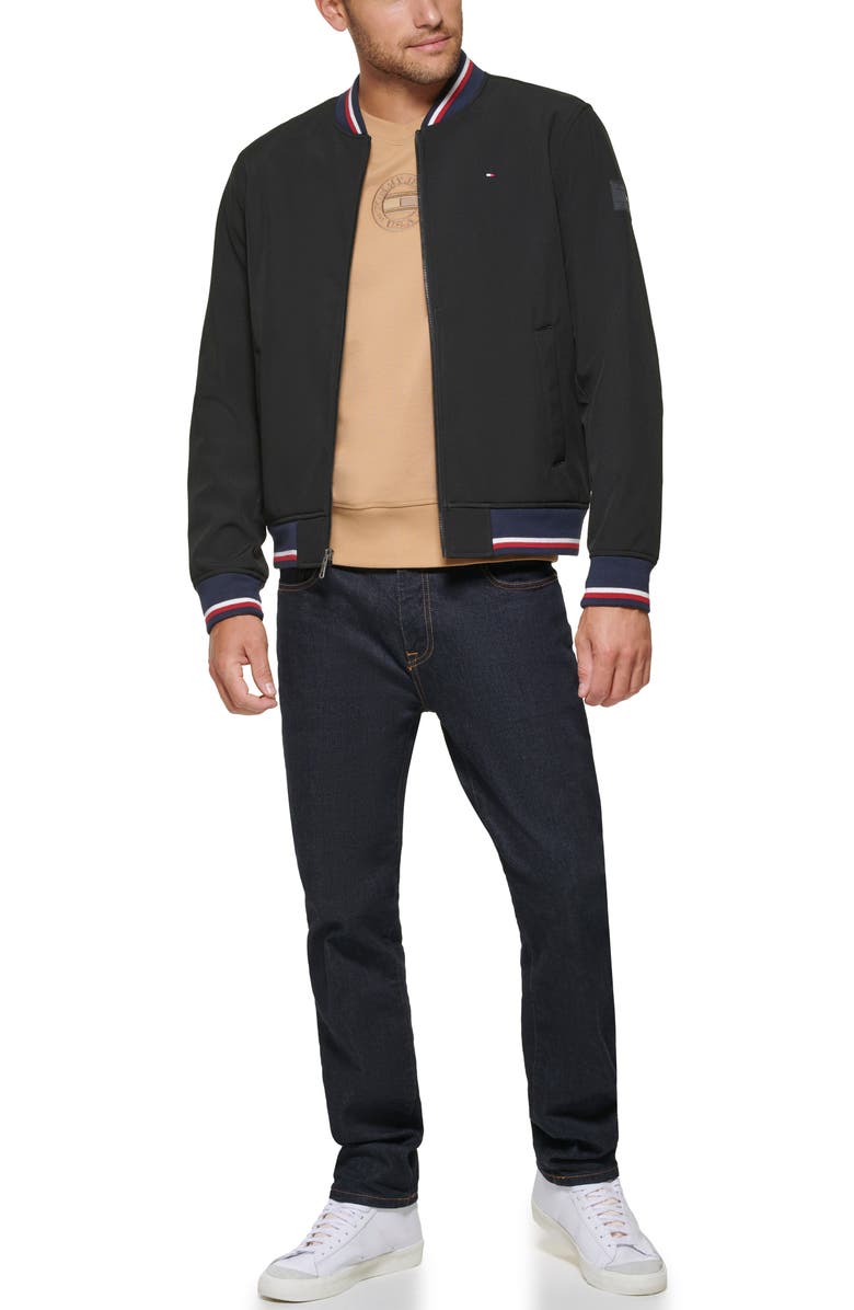 Tommy Hilfiger Soft Shell Varsity Bomber Jacket, Alternate, color,