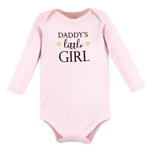 Hudson Baby Little Soft Cotton Long-sleeve One-piece 3pk