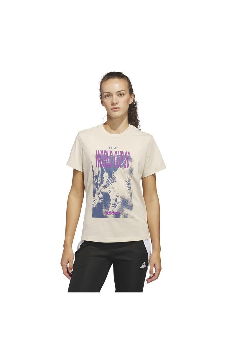 adidas Women's adidas  Beige 2026 FIFA World Cup Concert Series Game Day T-Shirt, Main, color, Beige