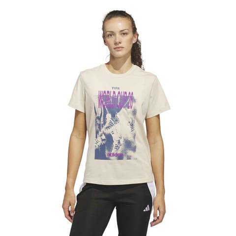 Women's adidas  Beige 2026 FIFA World Cup Concert Series Game Day T-Shirt