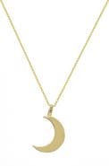 Bony Levy 14K Gold Crescent Moon Pendant Necklace