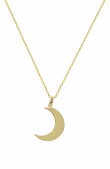 Bony Levy 14K Gold Crescent Moon Pendant Necklace