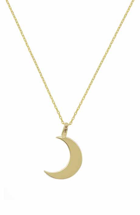 Bony Levy 14K Gold Crescent Moon Pendant Necklace