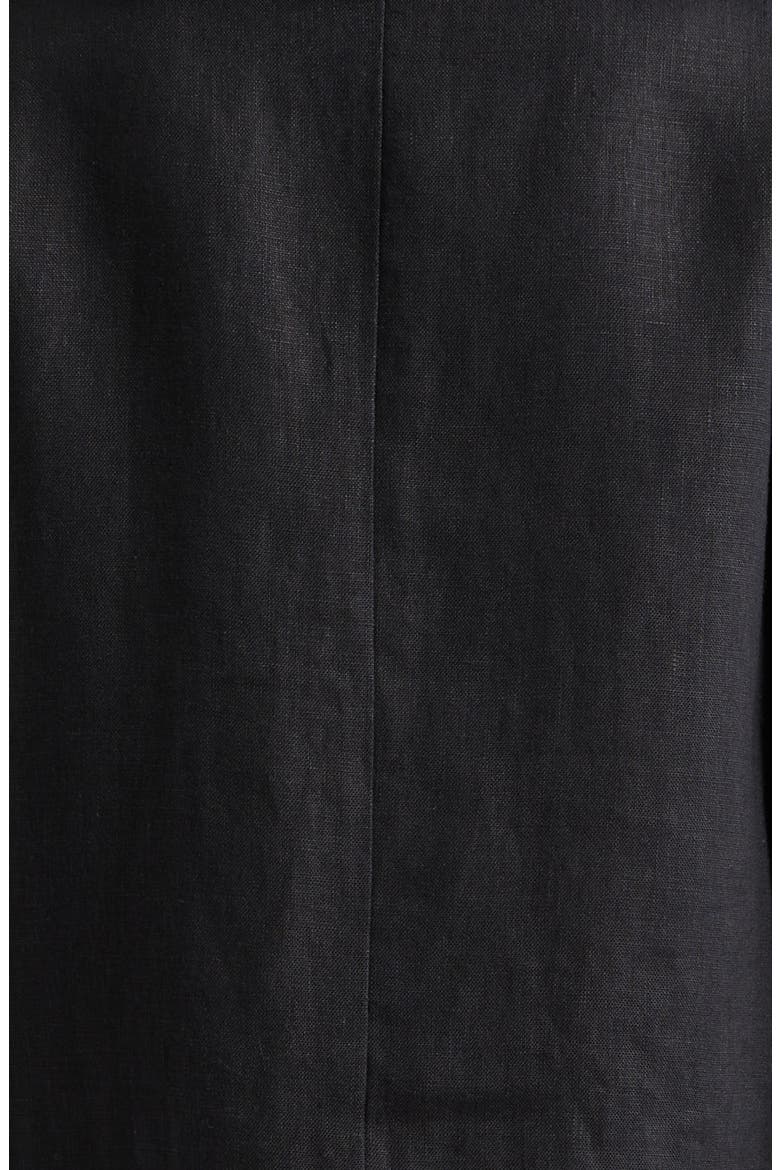 Emma Boxy Linen Jacket, Alternate, color, BLACK